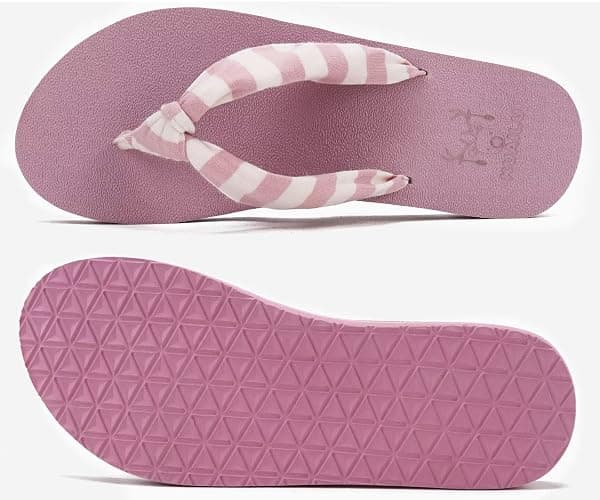 KuaiLu Flip Flops for Women with Arch Support Yoga Mat Comfortable Summer Beach Walking Thong Cushion Sandals Slip On Indoor Outdoor thumbnail 7