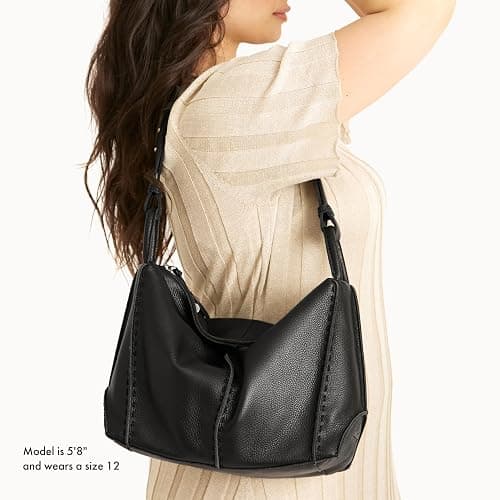 The Sak Los Feliz Hobo Purse - Premium Large Leather Women's Handbag for Everyday & Travel - Durable Purse With Zipper Pocket thumbnail 2