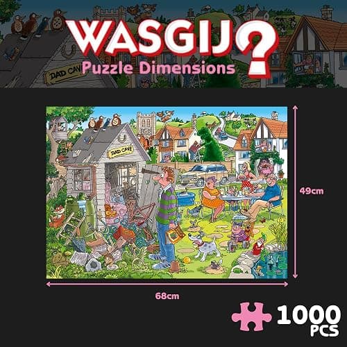 Wasgij, Destiny 28 - Dad Cave!, Unique Collectable Jigsaw Puzzle for Adults, 1,000 Piece thumbnail 2