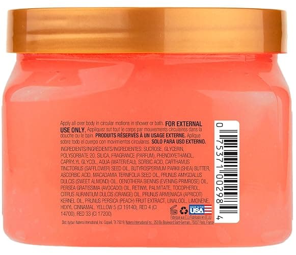Tree Hut Peach Sorbet Shea Sugar Scrub, Exfoliating, Hydrating & Moisturizing Body Scrub with Shea Butter & Nourishing Essential Oils, Smooth & Soften Skin, 18 oz thumbnail 4
