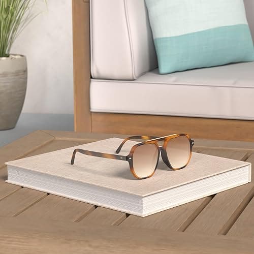 SOJOS Retro Trendy Aviator Polarized Sunglasses Men Women Vintage 70s Square Stylish Frame Sun Glasses SJ2283 thumbnail 2