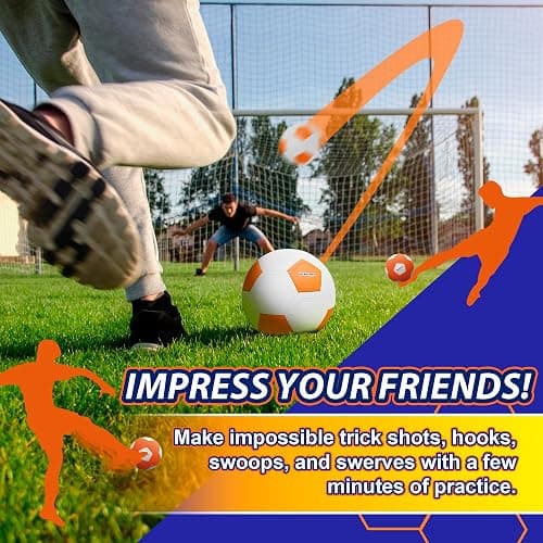 Kickerball - Curve and Swerve Soccer Ball/Football Toy - Kick Like The Pros, Great Gift for Boys and Girls - Perfect for Outdoor & Indoor Match or Game thumbnail 5