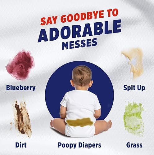 OxiClean Max Force Laundry Stain Remover Spray, Newborn & Baby Essentials, Stain Treater, 12 fl oz, 3-Pack thumbnail 3
