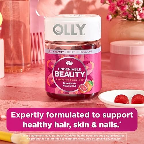 Olly, Gummy Undeniable Beauty Grapefruit Glam, 60 Count thumbnail 3