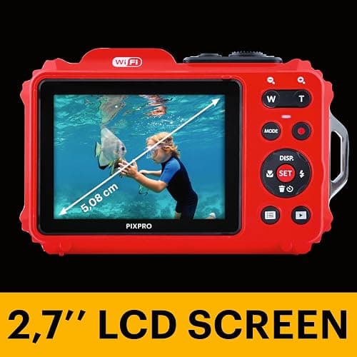KODAK PIXPRO WPZ2 Rugged Waterproof Digital Camera 16MP 4X Optical Zoom 2.7" LCD Full HD Video, Red thumbnail 5
