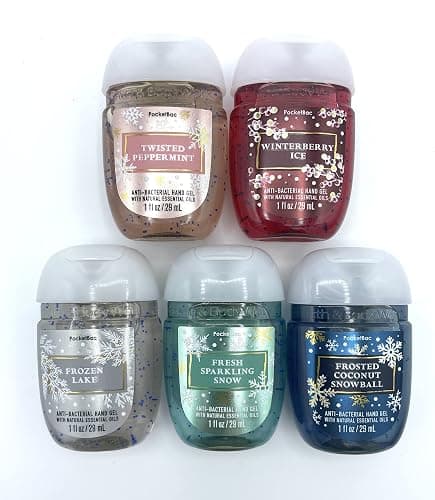 Bath and Body Works Bath & Body Works Pocketbacs Assorted 5-Pack with Holiday Scents (Assorted Holiday Round), 1 Fl Oz (Pack of 5) thumbnail 2