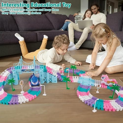 Car Toys for Kid 4-6, 194 PCS Race Car Track for Kids Ages 4-8, Monster Truck 2+ Year Old Birthday Gift Toddler Cars Toy for 3+ Year Old Girl Boy thumbnail 2
