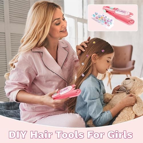 kidzkube Hair Gem Stamper Kit, Bling Hair Jewels for Girls Toys, Hair Styling Tool with Reusable Shining Diamonds, Birthday Gifts Toys for Girls Ages 3 4 5 6 8-12 thumbnail 7