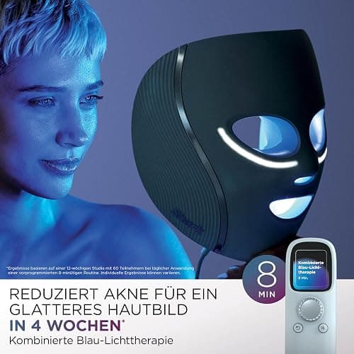 Shark CryoGlow LED Maske, Lichttherapie Maske, Kühlung der Augenpartie, Anti-Aging, Hautklärung, rote/blaue LED, Rotlichtlampe Gesicht, USB-C, Fernbedienung, Schönheitsgeschenke, Kühles Lila FW312EUPL thumbnail 3