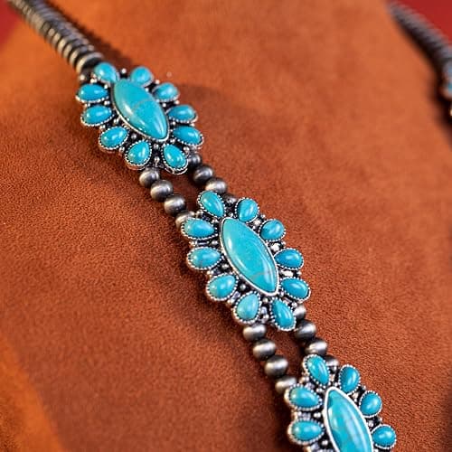 Rustic Couture's Western Jewelry Set for Women Cowgirl Vintage Western Necklace Earring thumbnail 5