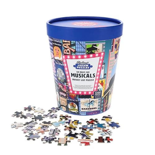 Ridley's: 50 Must-See Musicals Bucket List 1000-Piece Puzzle|Unique Graphics of Popular Broadway Musicals in New York City|Room Décor After Completion|Great Gift for Musical Lovers thumbnail 8
