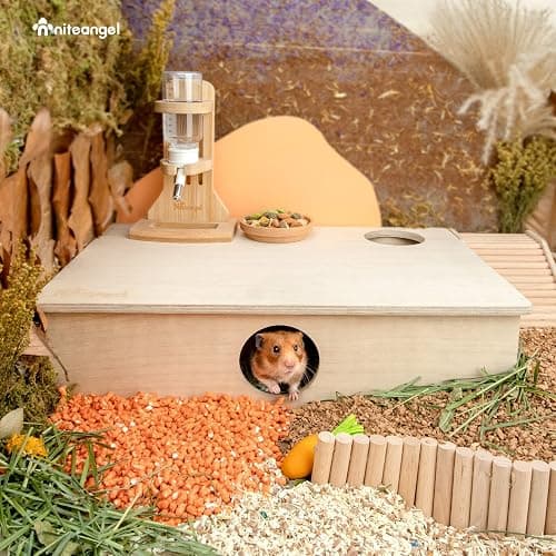 Niteangel Multi-Chamber Hamster House Maze: - Multi-Room Hideouts & Tunnel Exploring Toys for Hamster Gerbils Mice Lemmings (6-Room Large) thumbnail 5