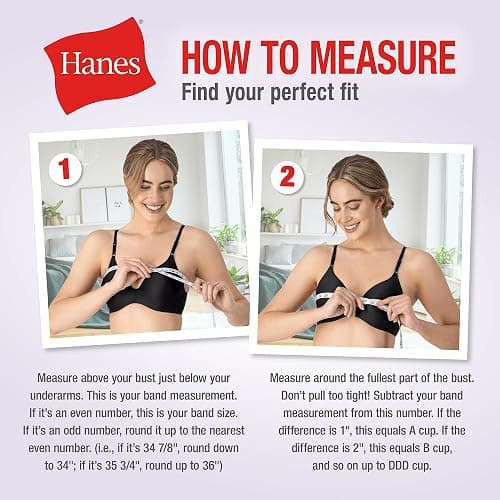 Hanes Women's Cropped Bralette Pack, 3-Pack, Breathable Crop Top Bras, Solid or Assorted, 3-Pack thumbnail 5