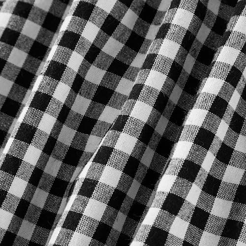 Y2k Women Gingham Boxer Shorts Low Rise Micro Pajamas PJ Sleep Short Pants Plaid Sleepwear Sleeping Lounge Bottoms - Black - X-Large thumbnail 5