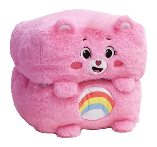 Happy Nappers Care Bears Mushmillows Cubes 10" Cheer Bear, Plush Toy thumbnail 2