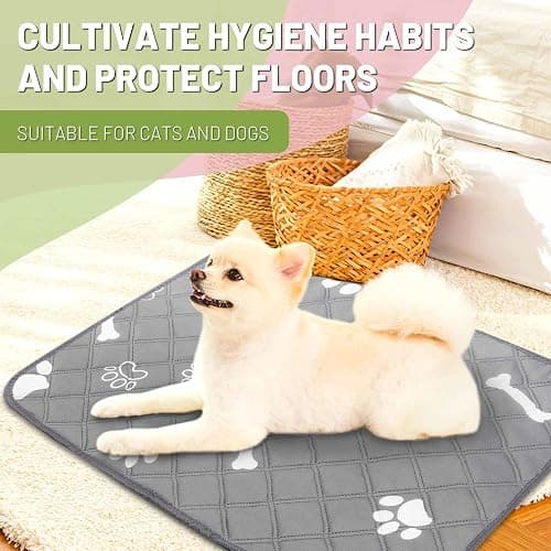 PatiencET Washable Pee Pads for Dogs, 18" x 24" 4 Pack, Reusable Puppy Training Pads with Super Absorbent Core & Non-Slip Waterproof Bottom, Value Set for Small Dogs thumbnail 7