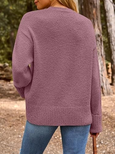 LILLUSORY Women Oversized Warm Cozy Knit Sweaters 2026 Fall Fashion Outfits | Fuzzy Knit, Warm Chunky Long Pullover, Cute Winter Clothing, Old Money Clothes, Ladies Trendy Tunic thumbnail 4