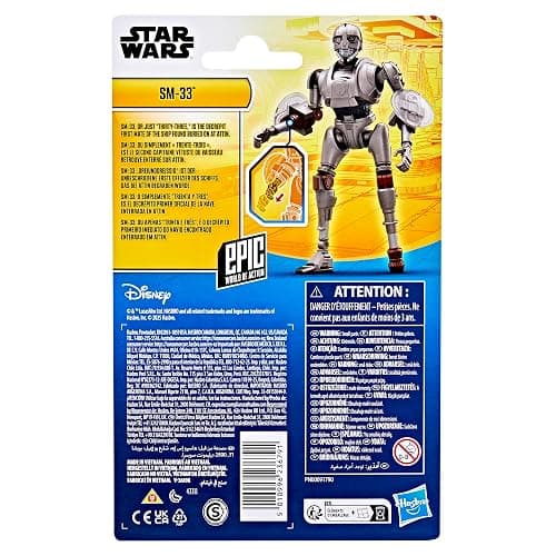 STAR WARS Epic World of Action SM-33, 4-Inch Action Figure & 2 Accessories, Skeleton Crew Toys for Boys & Girls Ages 4+ thumbnail 8