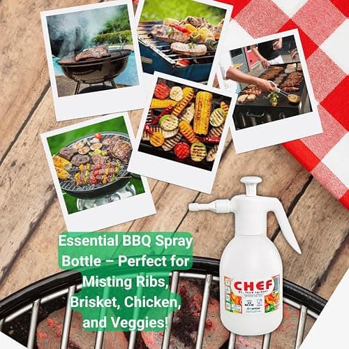 Di Martino BBQ Spray Bottle; Food Grade BPA Free Plastic; Hand Pressure Pump Sprayer for Barbecue Grills, Smokers thumbnail 2