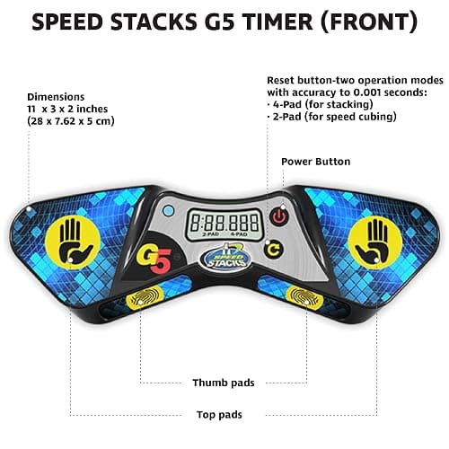 Speed Stacks G5 Timer | Official Sport Stacking and Cubing Association Timer | Accuracy to 0.001 Seconds, Batteries Included thumbnail 5