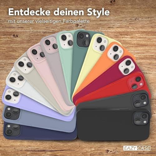 EAZY CASE Premium Silikon Handyhülle kompatibel mit iPhone 14 Slimcover mit Kameraschutz und Innenfutter, Silikonhülle, Schutzhülle, Bumper, Handy Case, Hülle, Softcase, Hellblau thumbnail 8