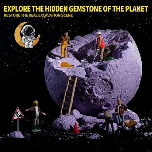 GobiDex Gemstones Dig Kit, Solar System Science Kit for Kids, Excavate 15 Real Gems, STEM Educational Space Toys Planet Collection Kit, Archaeology Geology Science Projects Gift for Boys&Girls Age 6+ thumbnail 4