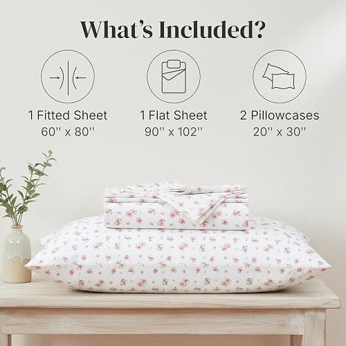 Modern Threads Silky Soft Microfiber and Wrinkle Free Sheets - Luxurious Microfiber Bed Sheets Includes Flat Sheet, Fitted Sheet with Deep Pockets, & Pillowcases Ivory, Queen thumbnail 3