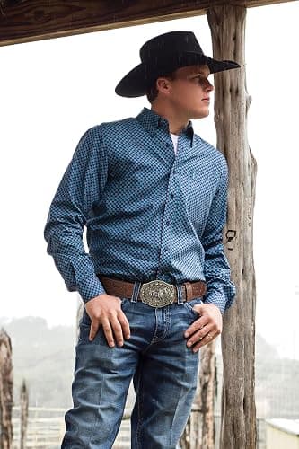 SANSTHS Cowboy Belts for Men Women Western Buckle Belt Cowboy Cowgirl Embossed Leather Belt for Jeans Christmas Gifts Belt thumbnail 2