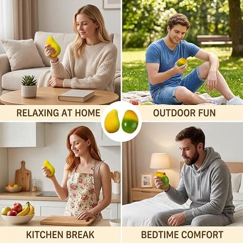 2PCS Mango Squishy, Unique Color Changing Design, Desk Decor Item with Portable Size, for Various Activities thumbnail 7