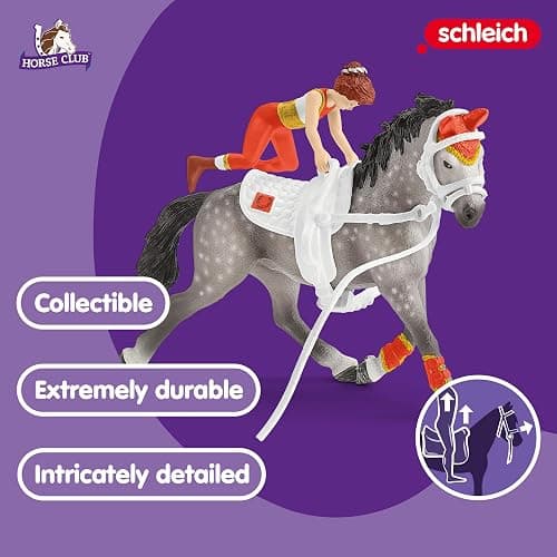 schleich HORSE CLUB — Mia's Vaulting Set, 18 Piece Horse Play Set with Rider, Horse, and Trainer, schleich Horse Toys for Girls and Boys Ages 5-12 thumbnail 3