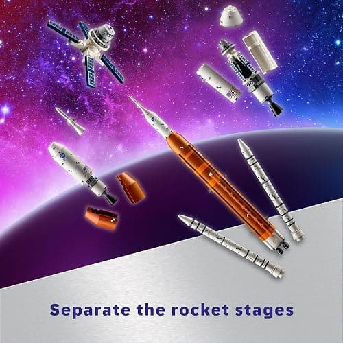 LEGO Icons NASA Artemis Space Launch System, Home and Office Décor, Space Gift for Adults, DIY Model Building Kit, Fun Project for Adults, Includes an Orion Capsule and Launch Tower, 10341 thumbnail 5