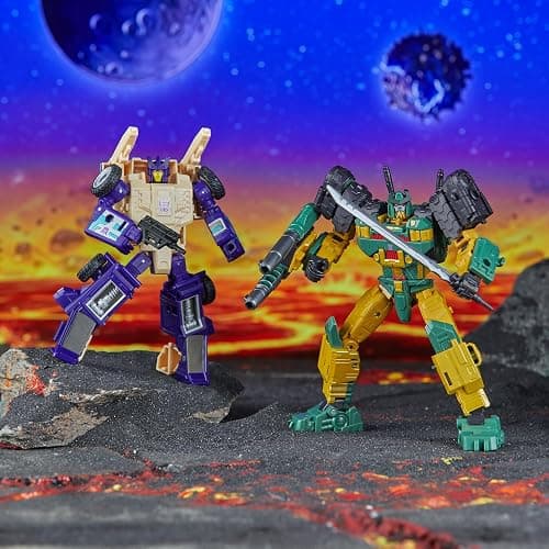 Transformers Legacy United Doom ‘n Destruction Collection, Bludgeon & Rukus, Mayhem Attack Squad Converting Action Figure 2-Pack, 8+ (Amazon Exclusive) thumbnail 4