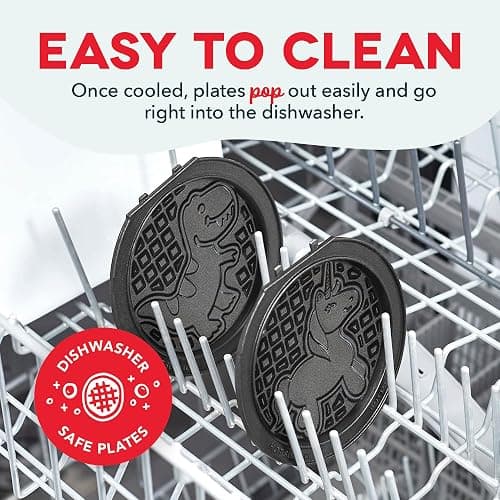 Dash MultiMaker® Mini System - Compact Waffle Maker for Family Breakfasts - Removable Griddle Plates & nonstick surface - 6 Plates - Aqua thumbnail 7