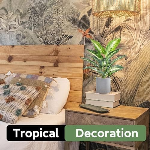 JC nateva 16" Fake Plants Artificial Potted Faux Plants for Bathroom Office Desk Home Decor Indoor thumbnail 4