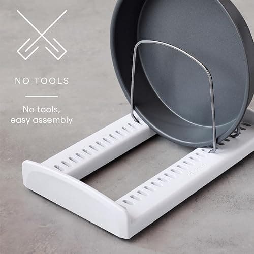 YouCopia StoreMore Adjustable Bakeware Rack with Steel Wires, Cookie Sheet Baking Pan and Tray Organizer for Kitchen Cabinet and Pantry Storage, Premium Edition thumbnail 5
