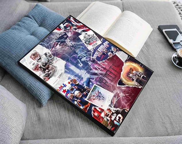 SPASAV 11"x17" Unframed, Patriots Football Player Collage Poster, Canvas Print Wall Art, Man Cave Home Decor thumbnail 7