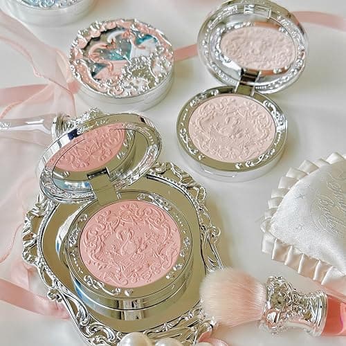 Flower Knows Swan Ballet Embossed Blush,Vanilla Matte Powder Blush for Cheeks,Buildable & Blendable Face Makeup,Soft Long-Lasting Cute Make Up for Women & Girls,0.17 Oz(01 Niveous Swan) thumbnail 8