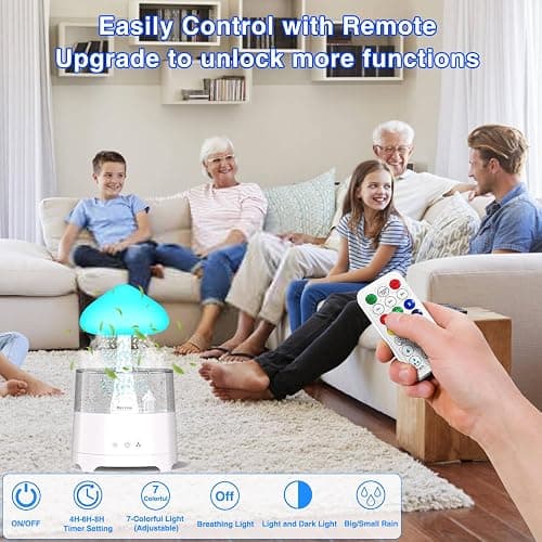 Cloud Humidifier Rain Water Drip Diffuser thumbnail 6