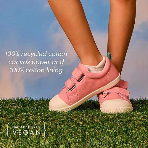Ten Little Eco Canvas Kids & Toddler Shoes - APMA-Accepted, Lightweight, Breathable, 100% Recycled Cotton Kids Shoes - Non-Slip, Wide Toe Box, Zero-Drop, Flexible Toddler Sneakers thumbnail 3