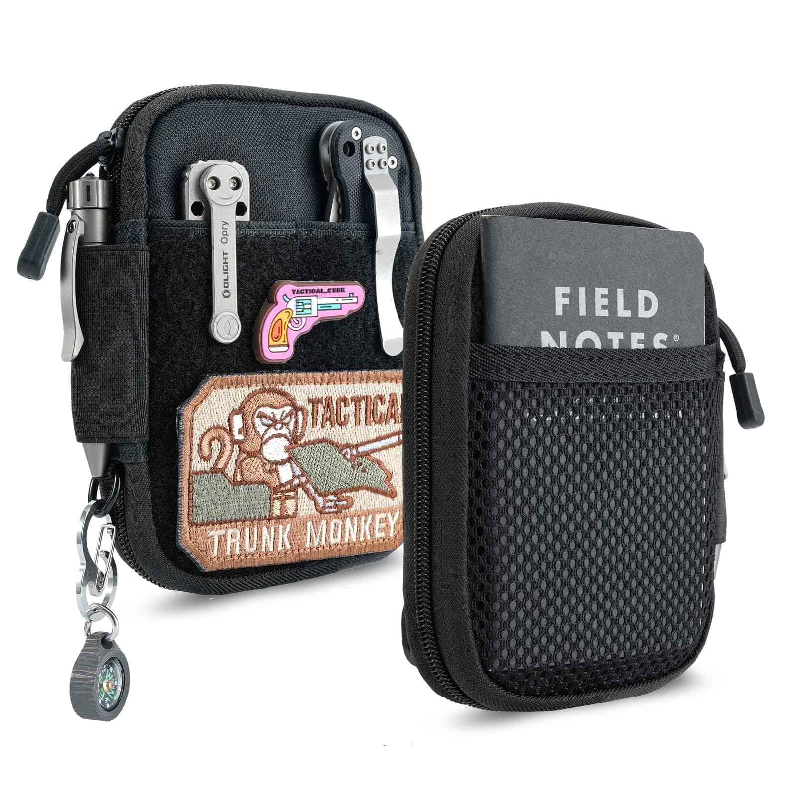 EDC Pocket Organizer Pouch - Nylon Utility Tool Pouch With D-Ring for Gears and Multitools - Image 1
