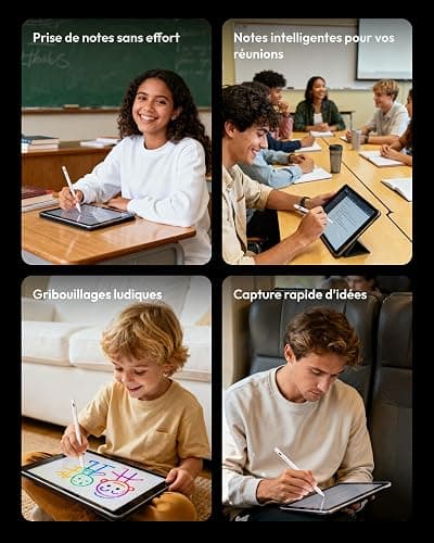 Metapen Air 8 Stylet pour iPad 2018-2025, Pencil iPad 7/8/9/10/11 A16, Mini 5/6, Air 3/4/5/M2/M3, Pro M4/13/12.9/11 Pouces, Stylet iPad avec Précision de Pixel, Rejet de Palme, Crayon à Charge Rapide thumbnail 9