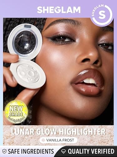 SHEGLAM Lunar Glow Highlighter Face Highlighter Multichrome Glitter Shimmer Highlighter Makeup Eye Face Body Highlighter Illuminator, Silky Creamy Eyeshadow-Vanilla Frost thumbnail 3