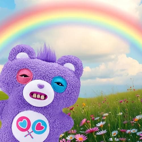 Fuggler Care Bears 9-Inch Plush Toy (Share Bear) by ZURU – Funny Ugly Monster Stuffed Animal with Human-Like Teeth, Collectible Plush for Kids, Tweens, Teens, Adults & Crossover Fans thumbnail 2