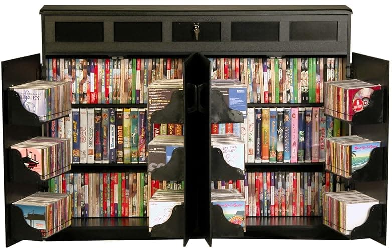 Venture Horizon Top Load Media Cabinet - Black thumbnail 2