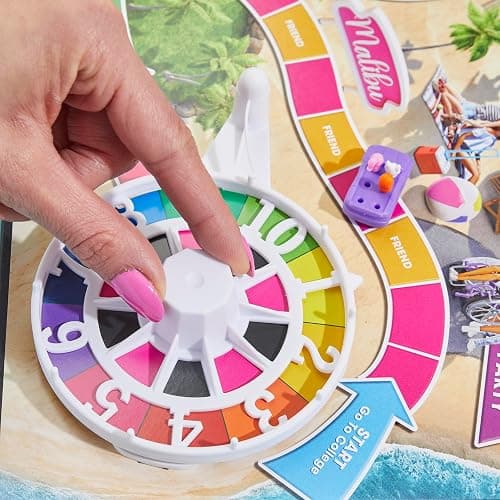 Hasbro Games The Game of Life: Barbie Edition Board Game | Ages 8+ | 2 to 4 Players | Fun Family Games for Kids and Adults | Kids Gifts (Amazon Exclusive) thumbnail 2