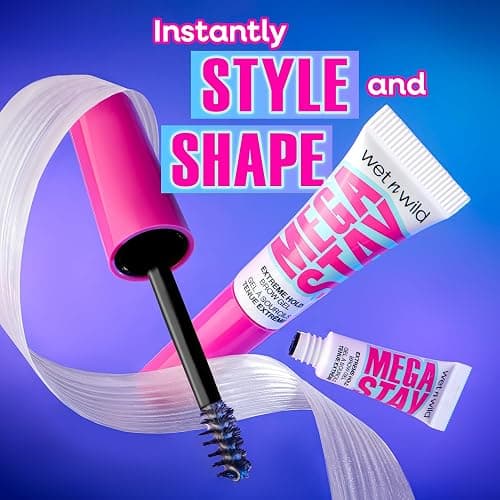 wet n wild Mega Stay Extreme Hold Brow Gel, Lightweight, Non-Sticky & Flake-Free Formula, Long-Lasting 16-Hour Wear, Sculpted & Laminated Brow Look, Easy Application, Cruelty-Free & Vegan - Clear thumbnail 3