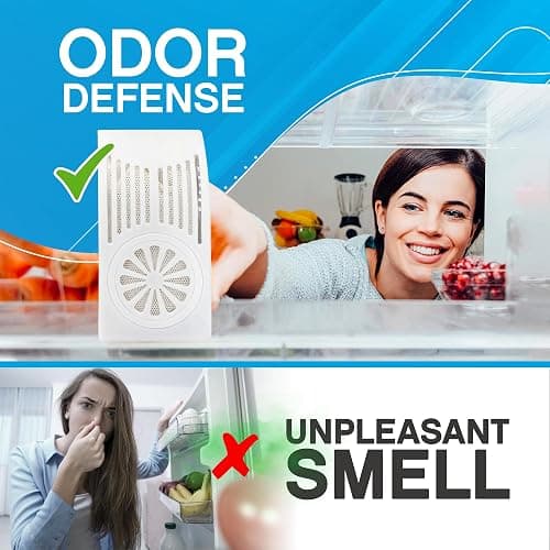 NonScents Refrigerator Deodorizer – Odor Eliminator for Fridge & Freezer – Outshines Baking Soda & Deodorizer with Activated Charcoal – Unscented & Long-Lasting, Freshen Refrigerator thumbnail 4