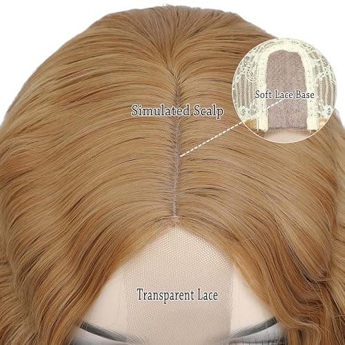 INSTASTYLE Honey Blonde Wig 30 Inch Synthetic Wig Loose Deep Wave Lace Front Curly Wigs for Women Long Wigs for Women Natural Crimps Curls (Honey Blonde) thumbnail 7