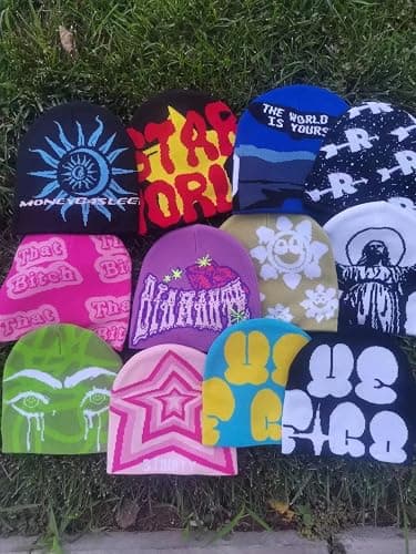 QWEOHBUA Beanie Y2k Beanies Women's Cap Winter for Women Hats Accessories thumbnail 2