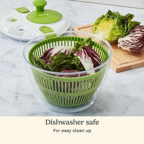 Cuisinart Salad Spinner- Wash, Spin & Dry Salad Greens, Fruits & Vegetables, 3qt, CTG-00-SSAS thumbnail 6